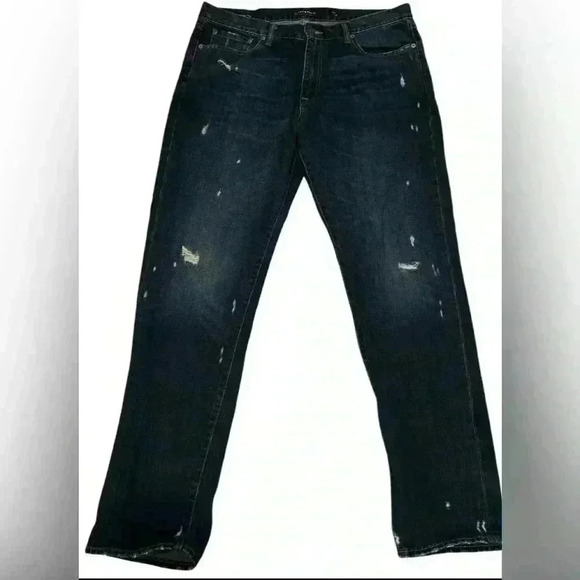 LUCKY BRAND ATHLETIC FIT DISTRESSED SIZE Mens 36/34 - Picture 1 of 4